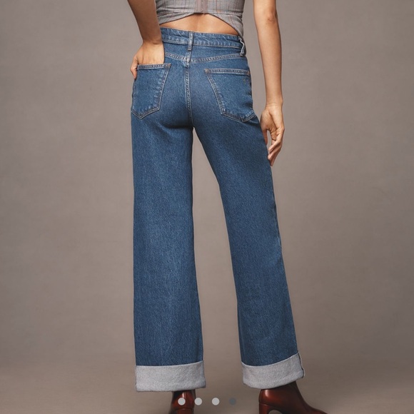 Anthropologie Pilcro The Austyn High Rise Cuffed Wide Leg Jeans - Picture 4 of 5